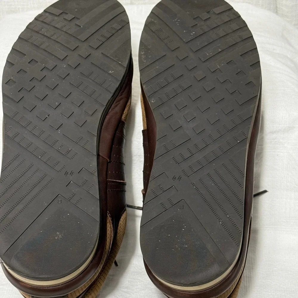 Greyder Men Brown Suede Leather Perforated Lace Up Oxford‎ Dress Shoes Size 10US